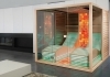 Design Sauna mit Kristallsalz und Infrarot