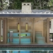Kombinierte Sauna &amp;quot;Garda&amp;quot;, iSauna Design, Sauna auf iSauna Niveau