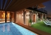 Luxus Sauna, Wellness Terrasse für Zuhause