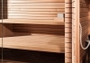 Profilholz im Minimal Design, Sauna Interieur
