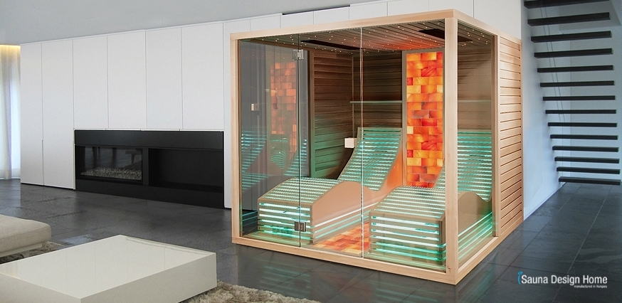 Design Bio Sauna mit Relaxliege, Biosauna von iSauna