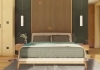 Design Wand aus Holz im Schlafzimmer