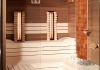 Eingebaute kombinierte Sauna mit Glaswand St Gallen