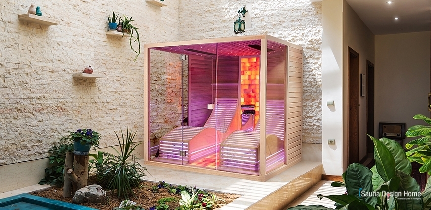 Designer Bio Sauna München, Biosauna Infrarot und Salztherapie