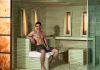 Modernes Design Saunahaus mit Dusche Basel