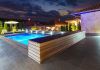Aussensauna mit Schwimmbecken München