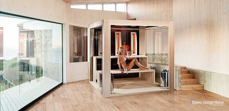 Biosauna Cube Luxury -  Heimsauna Minimalstil Aargau