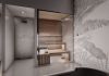 Finnische Heimsauna in Minimal Design