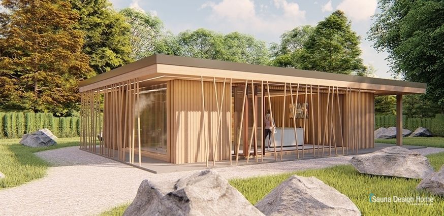 Sauna 3D Grundriss