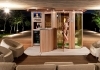 Kombinierte Sauna 4 in 1 mit Bartheke Schweiz