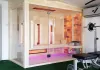 Saunabau, Frankfurt, Sauna mit Infrarot und Salzwand