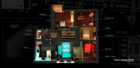 Dachausbau mit extravaganter Innenarchitektur