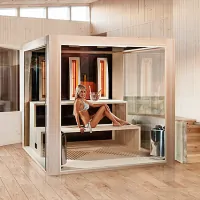 Biosauna Cube Luxury -  Heimsauna Minimalstil Aargau