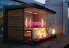 Aussensauna mit modernem Design Schweiz