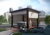 Outdoor-Pergola Schwarz mit zipSCREEN-Beschattung