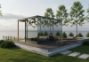 Sauna mit Pergola