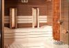 Eingebaute kombinierte Sauna mit Glaswand St Gallen