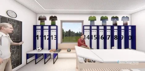 Umkleideraum Planung