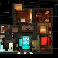 Dachausbau mit extravaganter Innenarchitektur