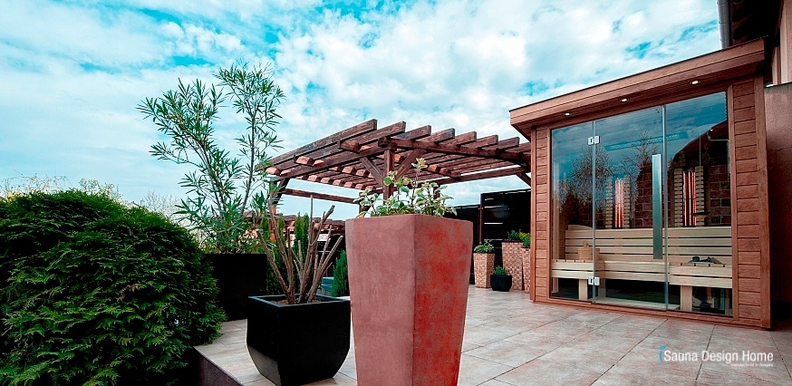 Aussensauna mit Kristallsalz Aargau