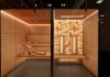 Sauna Bereich in Minimal Design