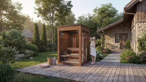 Kombinierte Außensauna MySauna eco