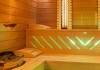 Finnische Sauna mit Infrarotsauna in einer Glas Sauna Stuttgart