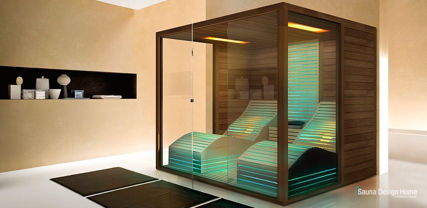 Kombi Sauna mit speziellen ergonomischen Relaxliegen Wien, Sauna Infrarot Kombi
