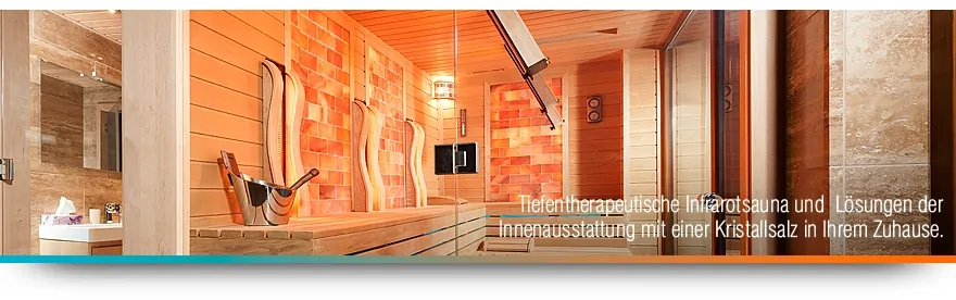 Infrarotkabine mit Salz Infrarotkabine mit Salz
