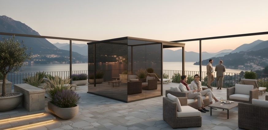 Premium Wellness Spiegelsauna