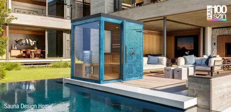 Finnische Design Aussensauna mit Dusche Finnische Design Aussensauna mit Dusche