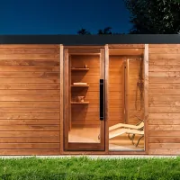 Wellness Saunahaus mit Vorraum