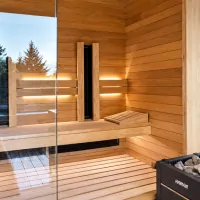Finnische Sauna mit Infrarot