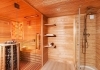 Kombi Sauna mit Dusche