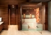 Kombinierte Sauna nach Maß mit Glasfront Zürich