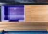 Sauna aus erstklassigen Holzmaterialien