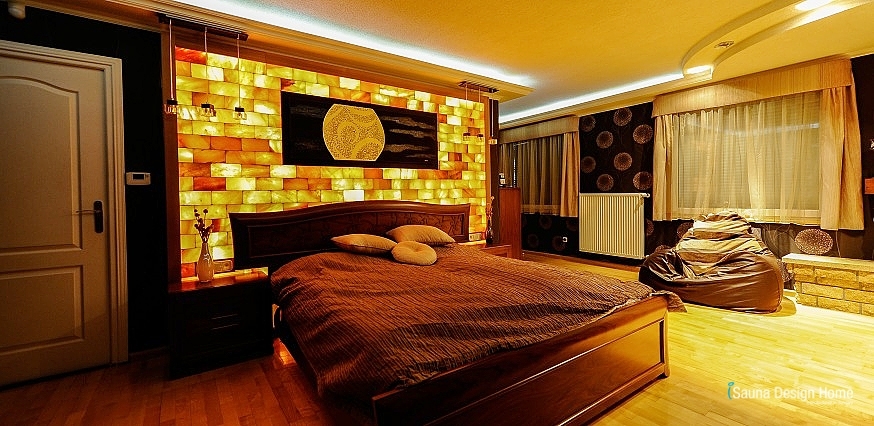 Schlafzimmer mit Kristallsalz Schweiz